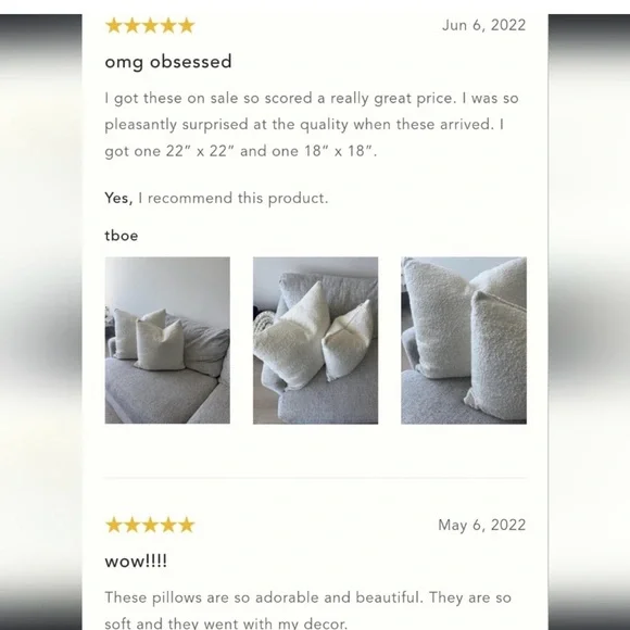 Anthropologie boucle square pillow 22x22 - Picture 4 of 7